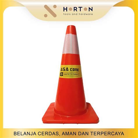 Jual Safety Traffic Cone Elastis Kerucut Lalu Lintas Cone Asa 70 CM