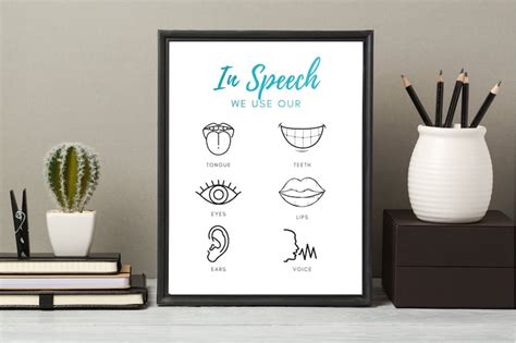 Speech Therapy Room Decor Speech Room Decor Slp T Slp Decor Digital Download Etsy