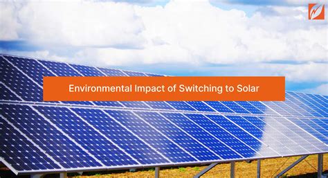 Environmental Impact Of Switching To Solar Flowing Energy