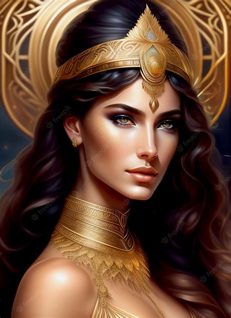 premium photo indian queen   graceful goddess devi