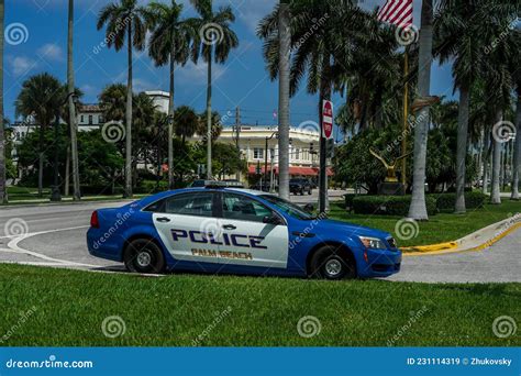 Palm Beach Police Department Car Provides Security at the Royal ...