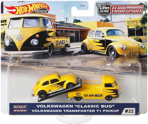 Hot Wheels Premium Car Culture Team Transport H 164 Scale Volkswagen Classic Bug Volkswagen