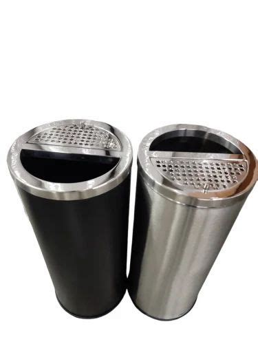 Open Top Stainless Steel Export Quality Ash Can For Office Capacity