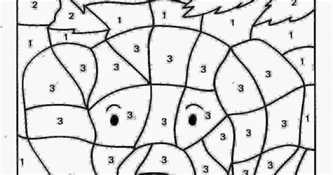 Printable Color By Number Sheets Free Coloring Sheet