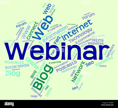 Wordcloud Webinar Representing Online And Training Stock Photo Alamy