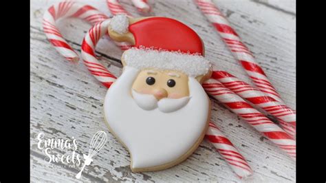 How To Make Santa Claus Cookies By Emmas Sweets Youtube