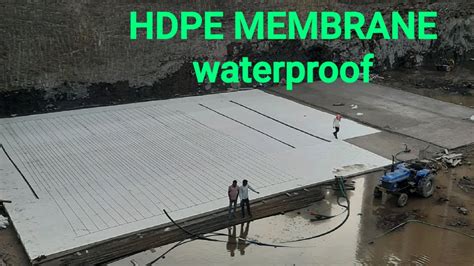 How To Hdpe Install Waterproof Membrane Youtube