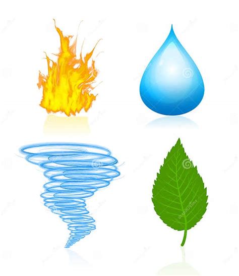 Four Elements Of Nature Stock Vector Illustration Of Energy 22660932