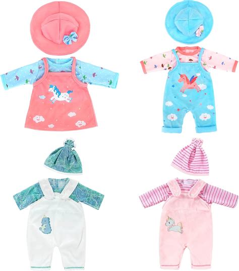 ZWOOS Vêtements de Poupée pour Poupées 35 43 cm Motif de Licorne