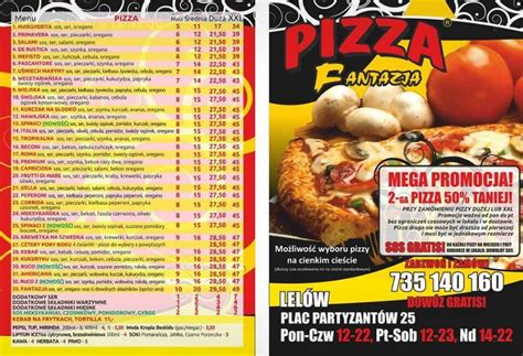 Pizza Fantazja Jura Krakowsko Częstochowska