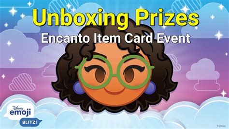 Encanto Item Card Event Prizes 122021 Disney Emoji Blitz Youtube