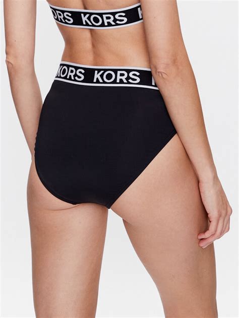 Michael Michael Kors Bikini Partea De Jos Logo Mm M Negru Modivo Ro