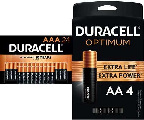 Amazon Duracell CopperTop AAA 24 Optimum AAA 4 Alkaline