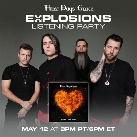 Explosions Listening Party Three Days Grace