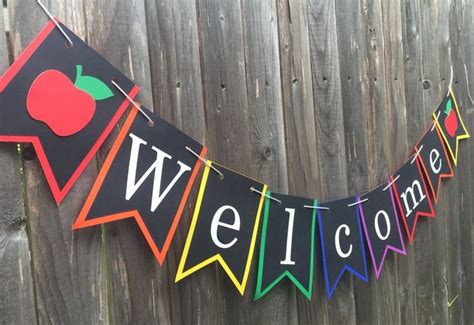 Welcome Banner Classroom Decoration Back to School Sign - Etsy ...