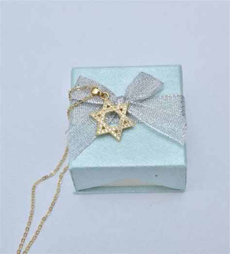 Jewish Star Necklace Gold Jewish Star Necklace Star of - Etsy