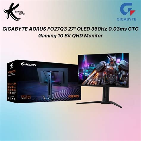 Free Delivery GIGABYTE AORUS FO27Q3 27 OLED 360Hz 0 03ms GTG Gaming