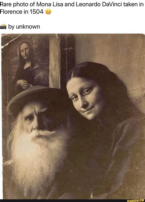 Rare Photo Of Mona Lisa And Leonardo DaVinci Taken In Florence In 1504