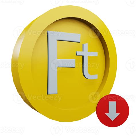 3 D Illustration Of Forint Icon 46952702 Png