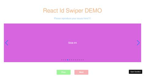 React Id Swiper Examples Codesandbox