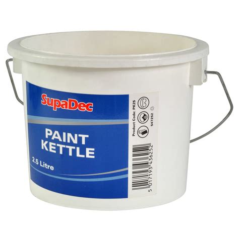 25 Litre Plastic Paint Kettle Painting Mixing Pot Lid Tub Bucket Paint