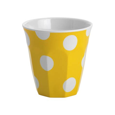 Jab White Dots On Yellow Tumbler 300ml Kerr Cowan