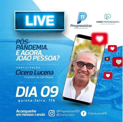 Expectativa Pré candidato Cícero Lucena anuncia live nas redes