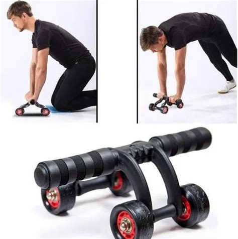 Abs Roller 4 Wheel Ab Roller Abdominal Workout Fitness Exercise