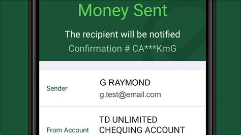 Send Money Within Canada With Interac E Transfer On Td App
