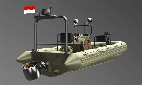 Rigid Hull Inflatable Boat - 3D Model by DennyCG