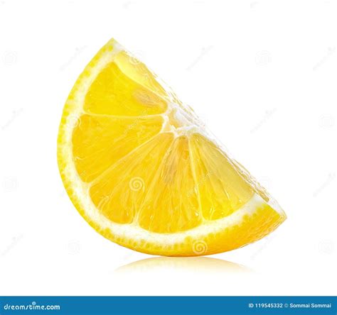 Fette Fresche Del Limone Su Un Fondo Bianco Fotografia Stock Immagine