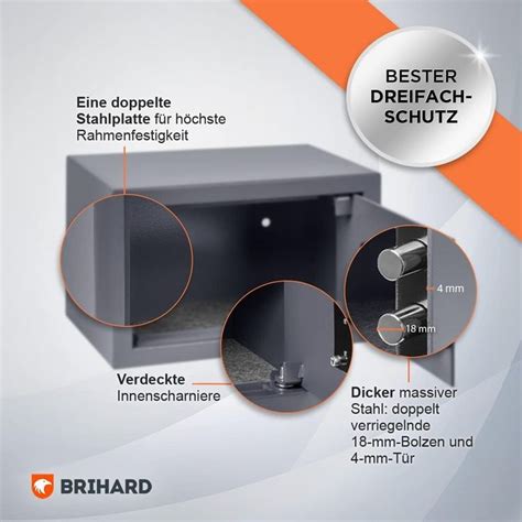 Home Tresor Safe Mit Doppelbartschloss Sicherheits Safe L Kaufen