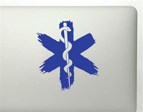 Star Of Life EMS Medical Logo Vinyl Decal Sticker – FineLineFX Vinyl ...