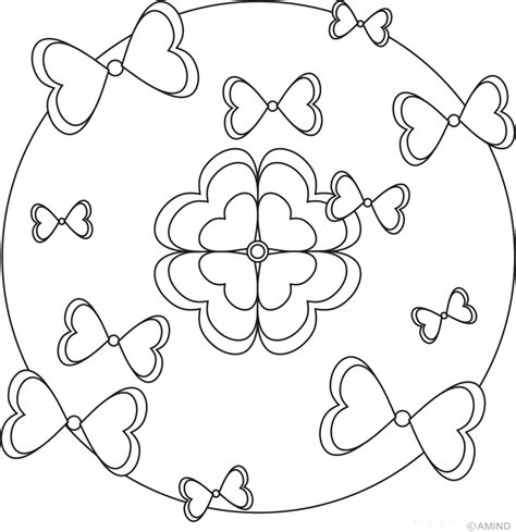 Free Printable Heart Mandala Coloring Pages