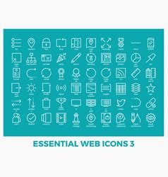 Daily Activities Concept Detailed Line Icons Vector Image