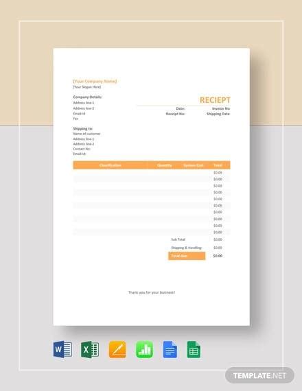 FREE 10+ Contractor Receipt Templates in PDF | MS Word | Google Docs ...