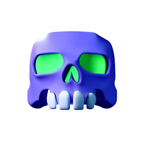 Skull 3d Icon Illustration 28543046 Png