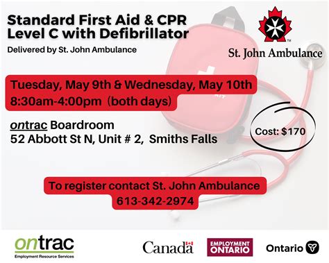 Standard First Aid Cpr Level C With Defibrillator