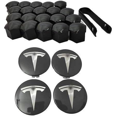 Luckily Wheel Center Hub Caps For Tesla Model S X Set Aero Set Of