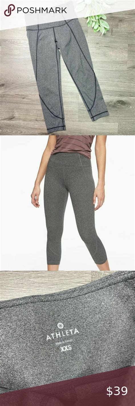 ATHLETA Sz XXS Women S Heather Gray Low Rise Salutation Capri