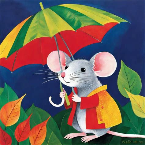 By Eric Carle A Cute Mouse With A Leaf Umbrella Updated Ai