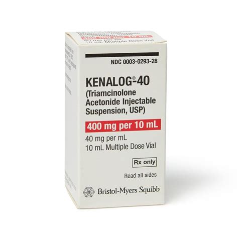 Kenalog 40 10ml Triamcinolone Acetonide 40 Mg Ml Injection Multiple