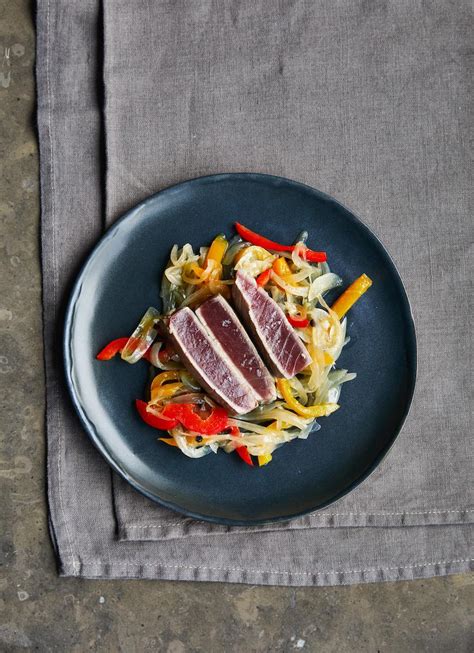 tuna aromatic vegetable stew  sea  sea