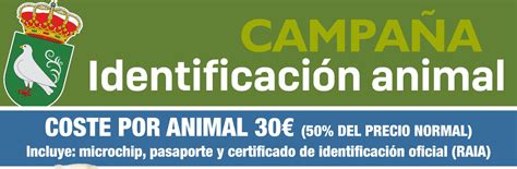 Campaña de identificación animal