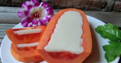 Resep Puding Pepaya Nutrijell Enak Dan Mudah Cookpad