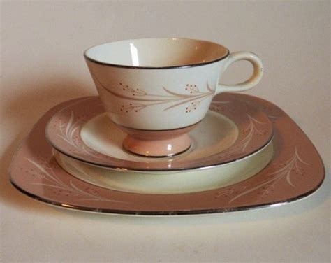 Reserved For Shirley Homer Laughlin Teacup Saucer Dessert Lunch Plate