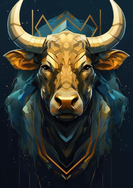 Premium Ai Image Zodiac Sign Of Taurus Bull Head Fantasy Horoscope