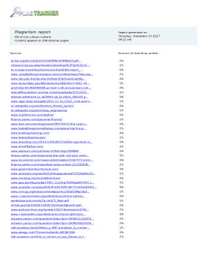 Plagiarism Report Fill And Sign Printable Template Online