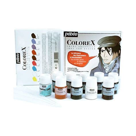 PEBEO Kit De 8 Encres Colorex Illustration Atelier Phuong