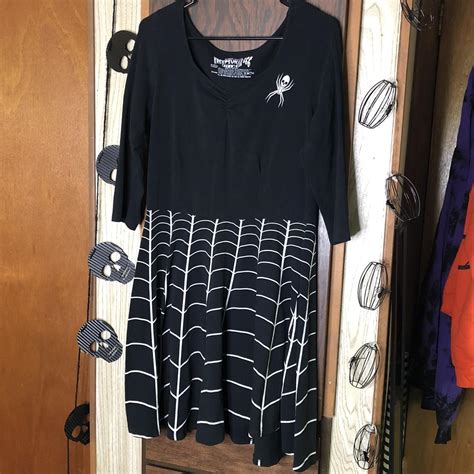 Women S Black And White Dress Depop